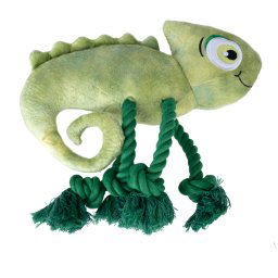 TIAKI Pedro camaleón de juguete para perros - aprox. 28 x 15 x 6 cm (L x An x Al)