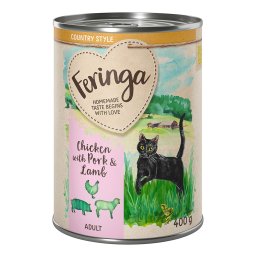 Feringa Menú Country Style 6 x 400 g - Pollo, cerdo, cordero