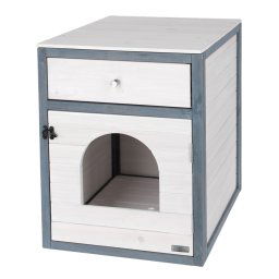 Mueble para gatos Kerbl Pet Ida - blanco / gris