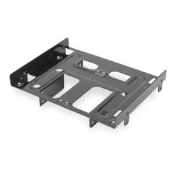 Adaptador Ewent EW7002 Aluminio Negro 5.25″ hasta 4x 2.5″ o 1x 3.5″+2x 2.5″