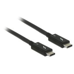 Cable Thunderbolt 3 DeLOCK 84844 0,5m USB-C Macho/Macho 40Gbps 100W Oro Negro