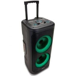 Altavoces AIWA Portátiles Bluetooth 350W HyperBass iluminación LED y Karaoke