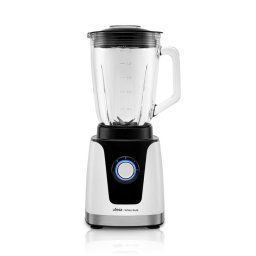 Batidora de vaso Ufesa 70205761 1500W 1.5L Jarra de Vidrio 6 Cuchillas Titanio Turbo Negro/Blanco