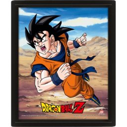 Póster lenticular Pyramid Dragon Ball Efecto 3D 23,5 x 28,5 cm enmarcado negro