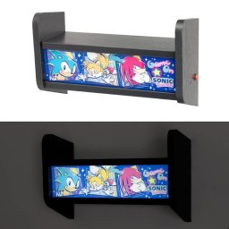 Lámpara Arcade Erik Marquesina MDF Acrilato USB-C Batería Li-ion Estantería