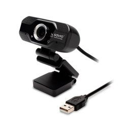 Webcam Savio AK-01 Full HD 1080p 30fps 120° USB-A Micrófono Incorporado Negro