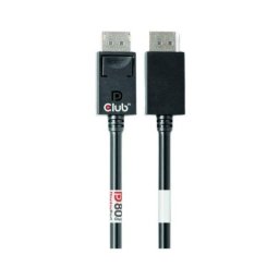 Cable DisplayPort 2.1 Club 3D Bidireccional 4K 240Hz Negro 1.2M