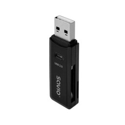 Lector de tarjetas SD Savio AK-63 USB 2.0 480Mbps Plug and Play compacto