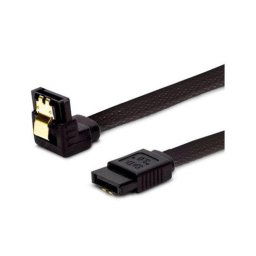 Cable SATA III Savio GAK-04 Black 30cm Macho/Macho Angular Contactos Oro