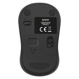 Ratón Savio inalámbrico 1000 DPI Bluetooth USB compacto negro receptor incluido
