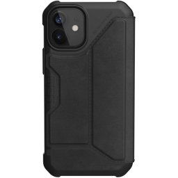 UAG Metropolis LTHR ARMR Funda Negra para iPhone 12 Mini