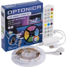 OPTONICA OPT 4327 - Juego de tiras de LED, RGB, 2 m, iluminación de TV