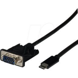 EFB-ELEKTRONIK EFB EBUSBCVGAK2 - Cable adaptador USB C > VGA, 1080p, 2,0 m