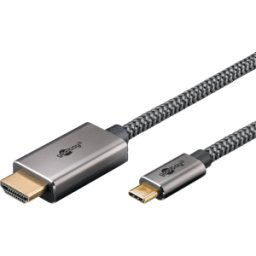 GOOBAY 75699 - Cable adaptador USB C > HDMI, 4K 60 Hz, 1,0 m.