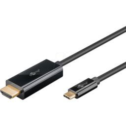 GOOBAY 75696 - Cable adaptador USB C > HDMI, 4K 60 Hz, 1,0 m.