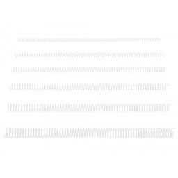 Espiral metalico q-connect blanco 64 5:1 14 mm 1mm caja de 100 unidades