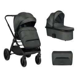 Carrito de bebé 2en1 con capazo Tiffany Gris Oscuro 2024