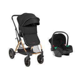 Carrito de bebé 3en1 asiento transf. One Negro