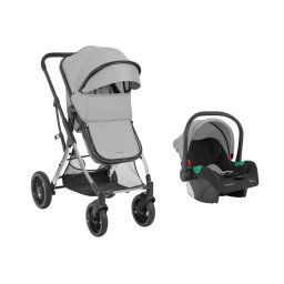 Carrito de bebé 3en1 asiento transf. One Gris