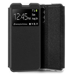 Cool Funda Flip Cover Liso Negro para Samsung Galaxy M13 M135