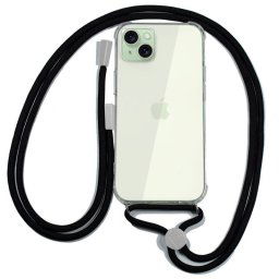 Cool Funda Cordón Negro para iPhone 15 Plus