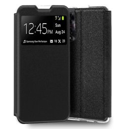 Cool Funda Flip Cover Liso Negro para Oppo A60