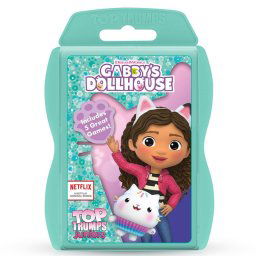 Juego de Cartas Winning Moves Top Trumps Junior Gabby″s Dollhouse Edición Infantil Compacto