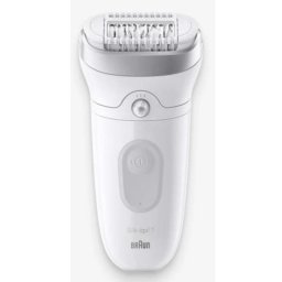 Depiladora Braun Silk-épil 7 7-081 Blanco MicroGrip 40 pinzas AC/Batería Wet&Dry exfoliante