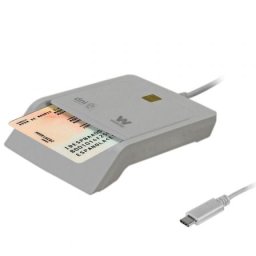 Lector DNI electrónico Woxter PE26-198 USB 2.0 Blanco Tipo C Smart Card Adaptador