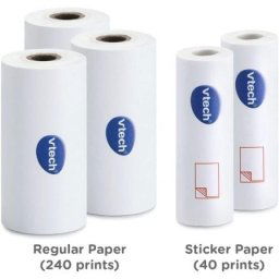 Recambio de Papel Térmico Vtech Print Cam 5 Rollos (3 Térmicos + 2 Adhesivos) 480 Hojas