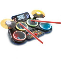 Batería Electrónica VTech Kidi DJ Drums LCD Bluetooth Grabadora Iluminación Neón