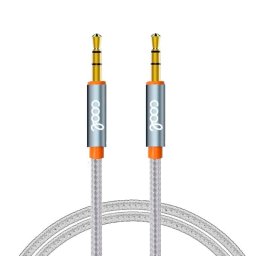 Cool Cable Jack 3.5mm Macho/Macho 1m Nylon Plateado