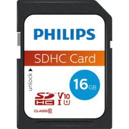 PHILIPS MEDIA PHI FM16SD45B - Tarjeta SDHC, 16GB Clase 10 UHS-I U1