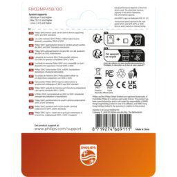 PHILIPS MEDIA PHI FM32MP45B - Tarjeta microSDHC, 32GB Clase 10 incl. Adaptador UHS-I U1