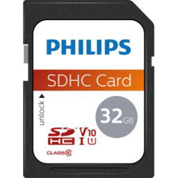 PHILIPS MEDIA PHI FM32SD45B - Tarjeta SDHC, 32GB Clase 10 UHS-I U1