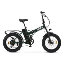 Bicicleta eléctrica Nilox X8 Pro 13Ah 36V 70km autonomía plegable verde LCD 250W