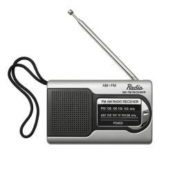 Radio portátil Klack AM/FM Compacta Altavoz Incorporado Salida Auriculares 12x5x2.5cm