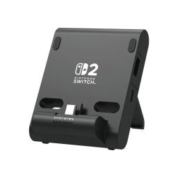 Sistema de carga Hori Dual USB PlayStand para Nintendo Switch 2 negro alámbrico