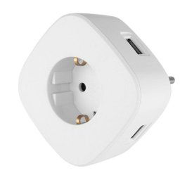 Enchufe Orbegozo EN 1500 Schuko 2xUSB 1xUSB-C Carga Simultánea Compacto