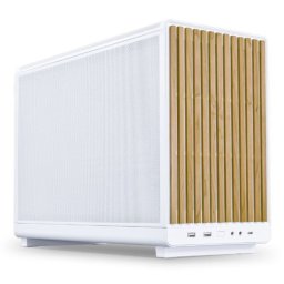 Caja PC Lian-Li A4-H2O microATX/micro-ITX Acero Blanca/Madera USB-C 26,3L