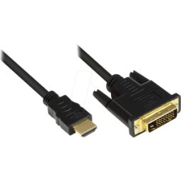 GOOD CONNECTIONS GC M0008 - Adaptador, conector HDMI a a conector DVI D, 1 m