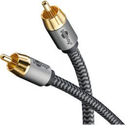 GOOBAY 65296 - Cable de audio RCA, 1 conector RCA, 2,0 m