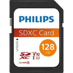 PHILIPS MEDIA PHI FM12SD55B - Tarjeta SDXC, 128GB Clase 10 UHS-I U1