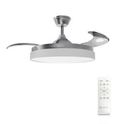 Origial AIRBLISS CEILING RETRACTABLE 25WIN Ventilador de Techo con Aspas Retráctiles 25W Inox