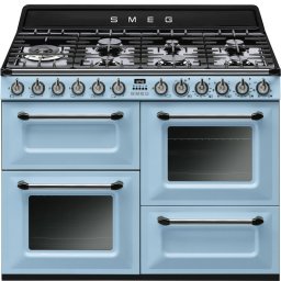 Smeg Victoria TR4110AZ Cocina de Gas 7 Zonas + 2 Hornos Azul