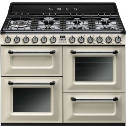 Smeg Victoria TR4110P1 Cocina de Gas 7 Zonas + 2 Hornos Crema