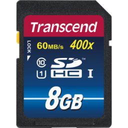 TRANSCEND TS8GSDU1 - Tarjeta de memoria SDHC 8 GB, clase 10 (Premium)