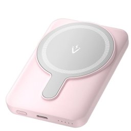 Vention FHSP0 PowerBank 5000mAh Magnetic Wireless (USB-C+C+Wireless) 20W Rosa