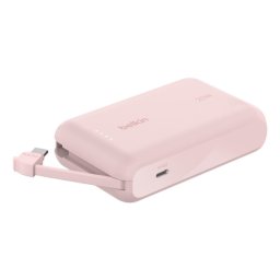Power Bank Belkin Universal 10000mAh 20W Rosa USB-C Doble Salida Carga Rápida