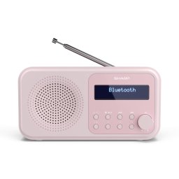 Radio digital portátil Sharp DR-P420 Bluetooth 5.0 2W Rosa USB 16h autonomía
